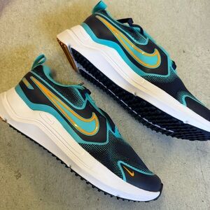 Nike Blue and Orange Athletic Shoes